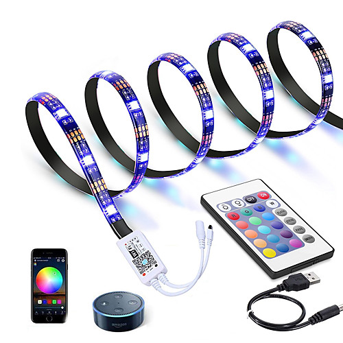 

3M LED Light Strips RGB Tiktok Lights WiFi Intelligent Dimming Control TV Led Backlight Flexible Light Strip 90 X 5050 SMD 5V USB Interface