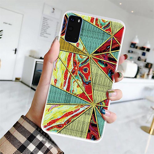 

Case For Samsung Galaxy A10s / A91 / M80S / A81 / M60S Ultra-thin / Frosted / Pattern Back Cover Geometric Pattern / Marble TPU For Galaxy S20/S20 Ultra/S20 Plus/A01/A11/A21/A41/A51/A71
