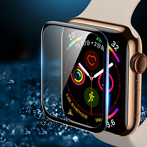 

3 PCS Screen Protector for Apple Watch Series 5/4/3/2/1 Anti-Scratch 3D Protective Full Coverage Tempered Glass Screen Film