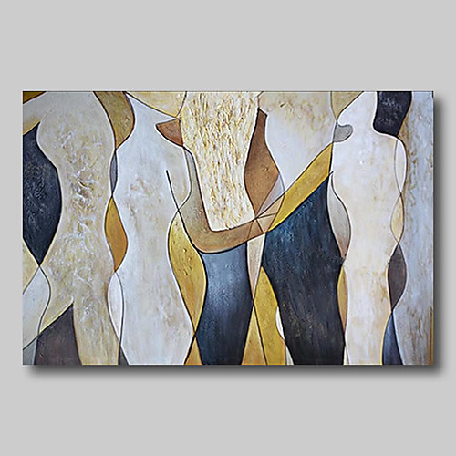 

Oil Painting Hand Painted Abstract Comtemporary Modern Stretched Canvas Nude Girls With Stretched Frame