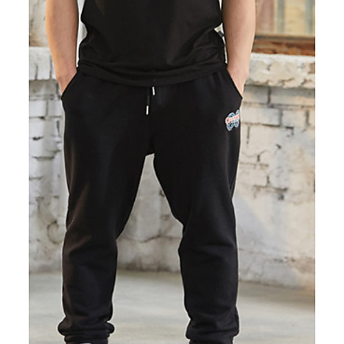 

Men's Sporty Slim Cotton Sweatpants Pants - Solid Colored White Black US40 / UK40 / EU48 / US42 / UK42 / EU50 / US44 / UK44 / EU52