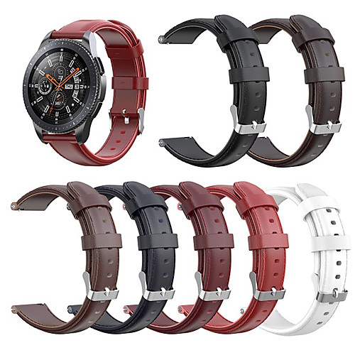 

For Samsung Galaxy Watch 46mm/gear S3/ Gear2 R380/ Gear2 Neo R381/ Live R382 Genuine Leather Wrist Band Strap