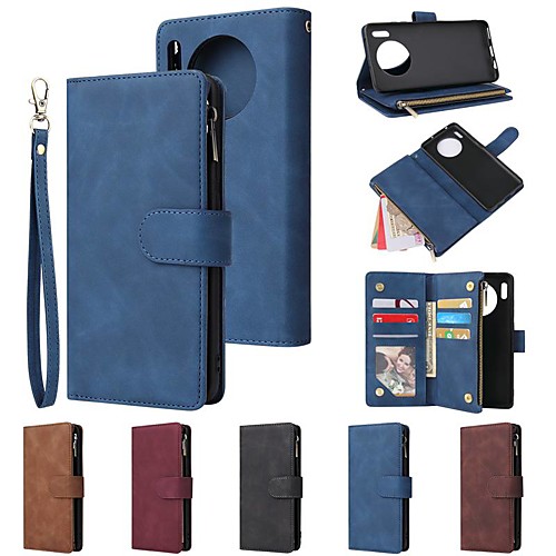 

Case For Huawei P40 Pro/ P40 Lite /Nova 5i Pro Wallet / 9 Card Holder with Chain / Shockproof PU Leather Case For Huawei Mate 30 Pro/ Mate 30 Lite / P Smart Plus (2019)/Honor 20 pro/ P30 Pro /P30 Lite