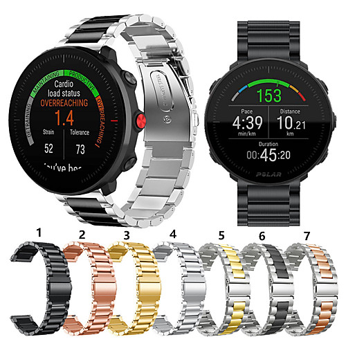 

For Polar Vantage M Smart Watch Metal Band Strap Stainless Steel