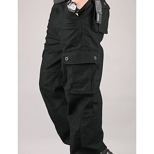 

Men's Sporty Cargo Pants - Solid Colored Light Brown Yellow Army Green US34 / UK34 / EU42 US36 / UK36 / EU44 US38 / UK38 / EU46