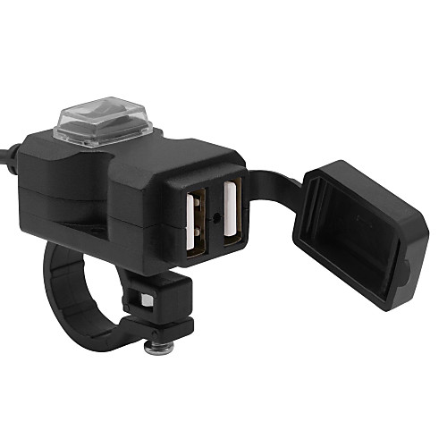 

5V motorcycle with switch dual USB waterproof charger / fast charging / multiple protection / anti-flame retardant