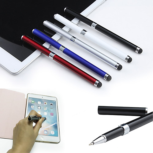 

2-in-1 Capacitive Touch Screen Stylus Pen and Ball Point Pen for iPad Air 2/1 Mini 1/2/3/4 iPhone 8 7 Smart Phone Tablet PC Pen