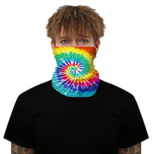 

Neck Gaiter Pollution Protection Quick Dry Ultraviolet Resistant Rainbow Balaclavas Bandana for Adults' Road Cycling Hiking Cycling
