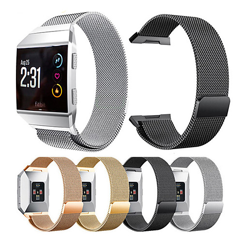 

Stainless Metal Watch Strap for Fitbit Ionic Smart Watch Milanese Replaceable Bracelet Band For Fitbit Ionic