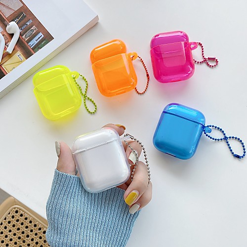 

Headphone Carry Bag Simple Style Apple Airpods 2 Scratch-proof Plastic Shell