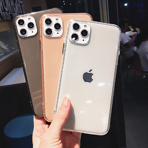 

Case for Apple scene map iPhone 11 11 Pro 11 Pro Max X XS XR XS Max 8 Exquisite lace pure color glitter translucent TPU material all-inclusive mobile phone case HRS