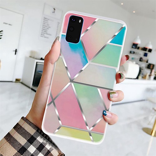 

Case For Samsung Galaxy A10s / A91 / M80S / A81 / M60S Ultra-thin / Frosted / Pattern Back Cover Geometric Pattern / Marble TPU For Galaxy S20/S20 Ultra/S20 Plus/A01/A11/A21/A41/A51/A71