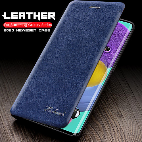 

Luxury Leather Flip Wallet Case For Samsung Galaxy S20 Ultra S10 Plus Note 10 S9 Plus S8 Plus S10e Note 9 Note 8 Magnetic Card Stand Cover