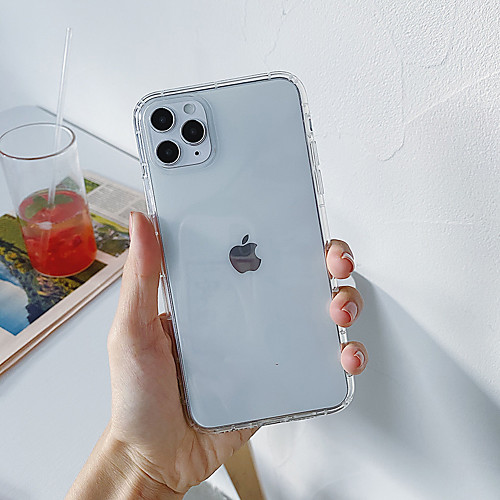 

Case For Apple iPhone 11 / iPhone 11 Pro / iPhone 11 Pro Max Ultra-thin Back Cover Transparent / Solid Colored TPU
