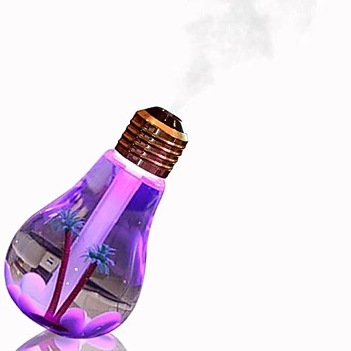 

Colorful Light bulb Humidifier Air Ultrasonic USB 400ML Essential Oil Diffuser Atomizer Freshener Mist Maker For Home Office