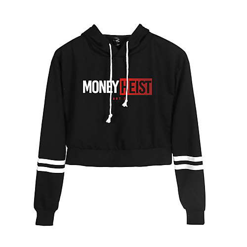 

Inspired by la casa de papel Dali Cosplay Costume Hoodie Pure Cotton Print Printing Hoodie For Women's