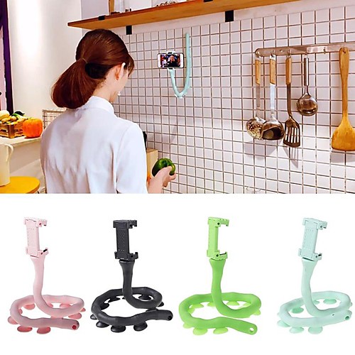 

Cute Caterpillar Lazy Bracket Mobile Phone Holder Worm Flexible Phone Suction Cup Stand For Home Wall Desktop Bicycle
