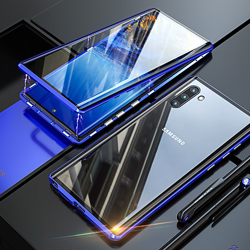 

Double-sided glass Magneto for Samsung Note10 Pro Plus Note9 Note8 Magnetic Phone Case S10 / 9/8 Plus A20 / A30 A50 A51 A70 A71 A90 M40S Magnetic Phone Case