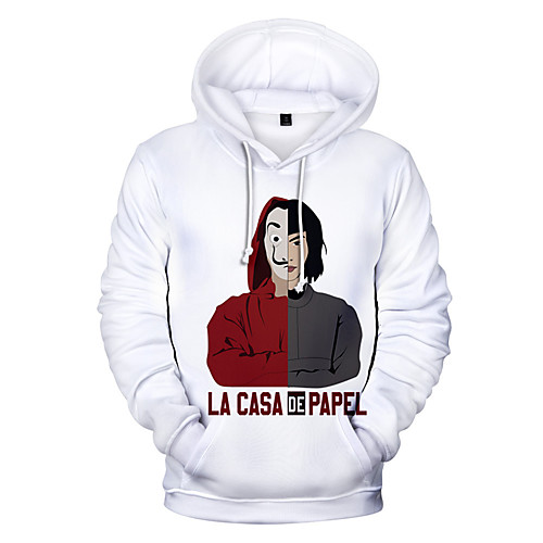 

Inspired by la casa de papel Dali Cosplay Costume Hoodie Polyster Print Printing Hoodie For Men's / Women's