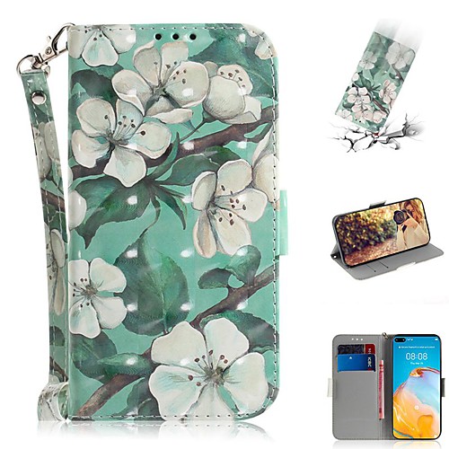 

Case For Huawei Y6 2019/P Smart Plus 2019/Mate 20X Wallet / Card Holder / Flip Full Body Cases Flower PU Leather For Huawei Mate 30 Lite/P40 Pro/P Smart Z/Honor 20 Pro/Nova 6 SE