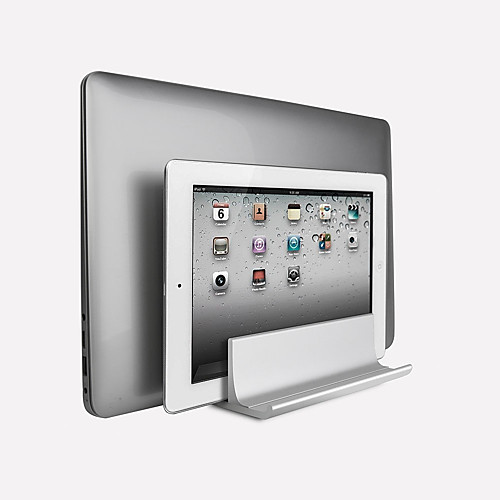 

vertical laptop stand double desktop stand holder with adjustable dock (up to 17.3 inch)