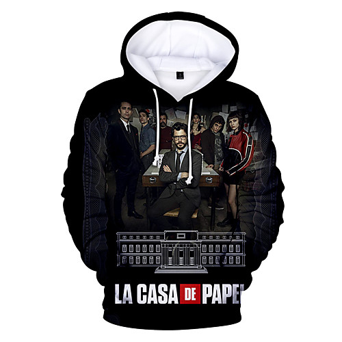 

Inspired by la casa de papel Dali Cosplay Costume Hoodie Polyster Print Printing Hoodie For Men's / Women's