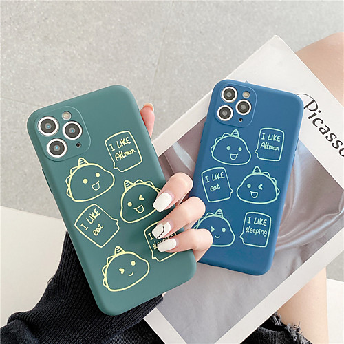 

Case For Apple iPhone 11 / iPhone 11 Pro / iPhone 11 Pro Max Shockproof / Dustproof / Pattern Back Cover Playing with Apple Logo / Solid Colored / Cartoon Silica Gel