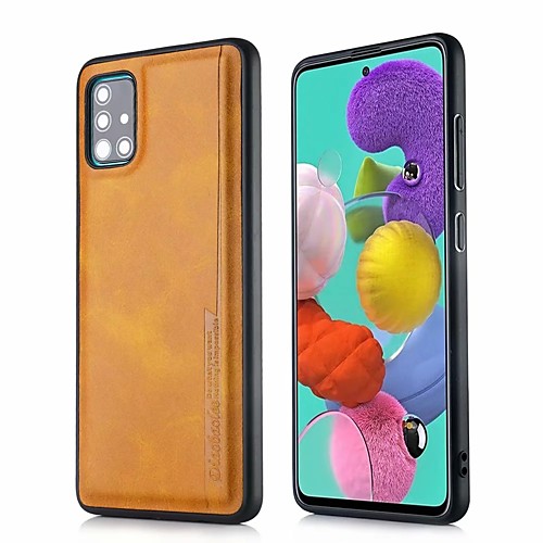 

Case For Samsung Galaxy A51 A71 Shockproof Back Cover Solid Colored PU Leather A10 A20 A30 A40 A50 A70