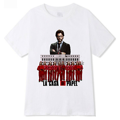 

Inspired by la casa de papel Dali Cosplay Costume T-shirt Pure Cotton Print Printing T-shirt For Men's / Women's