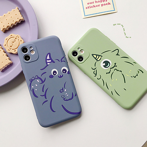 

Phone Case For Apple Back Cover iPhone 11 iPhone XR iPhone 11 Pro iPhone 11 Pro Max iPhone XS Max iphone X / XS Shockproof Ultra-thin Pattern Cartoon Solid Color Animal TPU