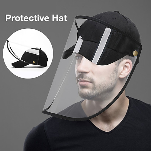 

veskys Transparent Anti Splash Dust-proof Protect Shield Protect Full Face Covering Helmet Visor Shield Stop the Flying Spit Anti Safety Helmet for Workplace Safety Supplies Dust Proof