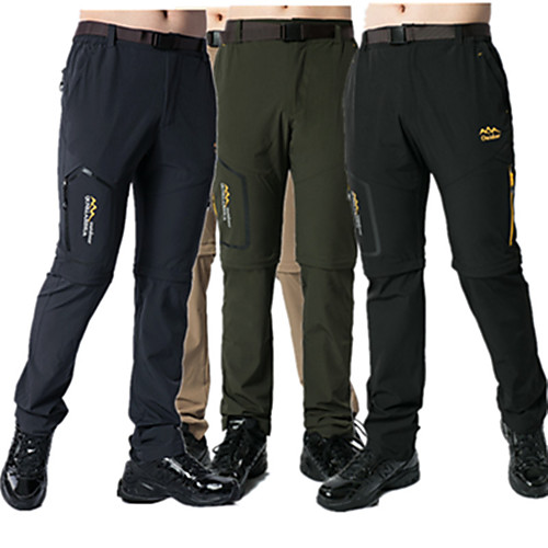

Men's Hiking Pants Trousers Solid Color Summer Outdoor Standard Fit Waterproof Quick Dry Breathable Sweat wicking Pants / Trousers Bottoms Light Grey Black Dark Blue Hunting Fishing Climbing L XL XXL