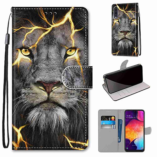 

Case For Samsung Galaxy S20 / S20 Plus / S20 Ultra Wallet / Card Holder / with Stand Full Body Cases Lion PU Leather / TPU for A51 / A71 / A81 / A91 / A01 / A21 / A50(2019) / A30s(2019) / A30(2019)