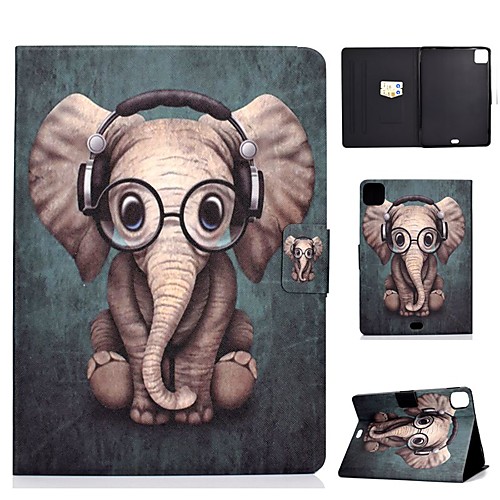 

Case For Apple iPad Air/iPad Mini 3/2/1/4/5 Card Holder / Flip / Pattern Full Body Cases Animal PU Leather For iPad Air 10.5 2019/iPad 10.2/Pro 11 2020/iPad 2017/iPad 2018