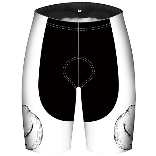 

21Grams Men's Cycling Shorts Spandex Bike Shorts Padded Shorts / Chamois Pants Quick Dry Breathable Sports Bear Animal BlackWhite Mountain Bike MTB Road Bike Cycling Clothing Apparel Bike Wear