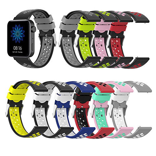 

18mm For Xiaomi Smart Watch Silicone Bracelet Sports Band Strap