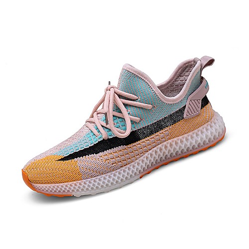 

Men's Fall Daily Outdoor Trainers / Athletic Shoes Running Shoes / Walking Shoes Tissage Volant Breathable Non-slipping Shock Absorbing Black / Red / Yellow / Orange