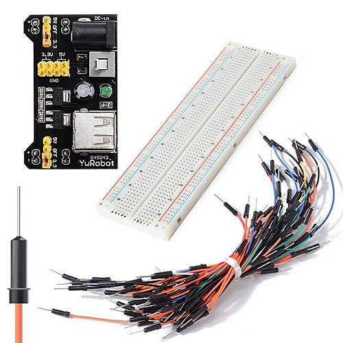 

DIY Kit MB102 Power Module 3.3V 5V Breadboard 830 points 65PC