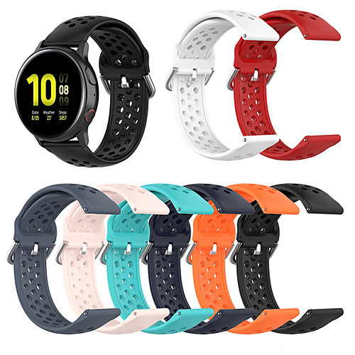 

Breathable Silicone Sport Strap For Samsung Galaxy Watch 42mm/active/active2/Gear Sport /S2 classic