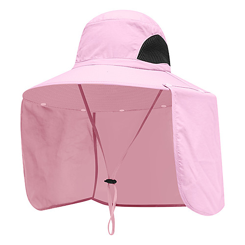 

Women's Men's Sun Hat Fishing Hat Hiking Hat 1 PCS Outdoor Portable Breathable Quick Dry Ultraviolet Resistant Hat Solid Color Nylon Dark Grey Army Green Pink for Hunting Fishing Climbing
