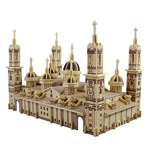 

3D пазлы / Пазлы / Наборы для моделирования Церковь / Плаза дель Пилар Своими руками / моделирование деревянный Классика Детские / Взрослые Универсальные Подарок