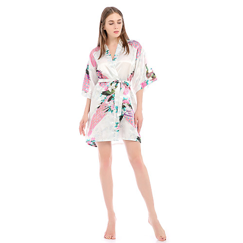 

Women's Cut Out Mesh Lace Sexy Robes Suits Nightwear Solid Colored Geometric Blue / Purple / Blushing Pink S M L