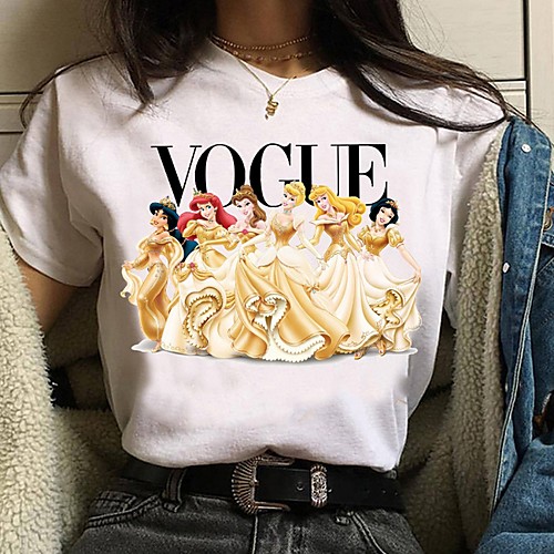 

Women's Cartoon T-shirt Daily Yellow / Brown / Light Blue