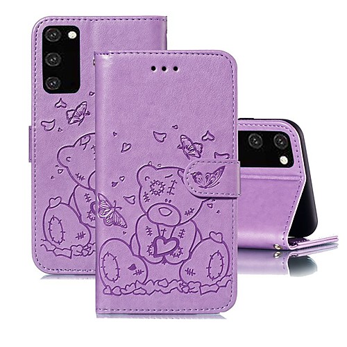 

Case For Samsung Galaxy A51/Galaxy S20 Ultra/Galaxy Note 10 Plus Wallet / with Stand / Embossed Full Body Cases Solid Colored PU Leather For Galaxy A71/A01/A21/A81/A91/A10S/A20S/A30S/A50S/A50/A70