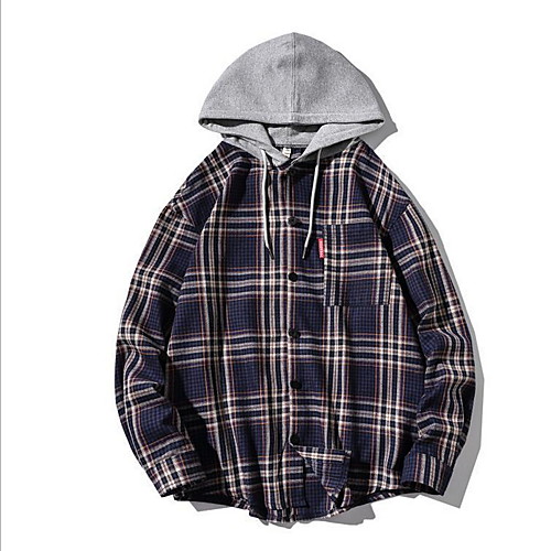 

Men's Hoodie Plaid Hooded Basic Slim Blue Red Beige US32 / UK32 / EU40 US36 / UK36 / EU44 US38 / UK38 / EU46 US42 / UK42 / EU50 US44 / UK44 / EU52 US46 / UK46 / EU54