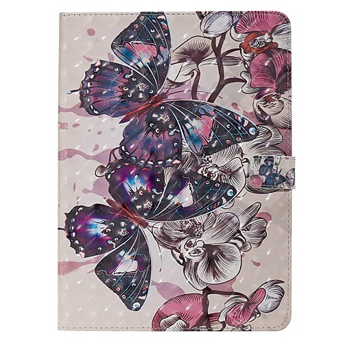 

Case For Apple iPad New Air 10.5 / iPad Mini 3/2/1/4/5 Wallet / Card Holder / with Stand Full Body Cases Butterfly PU Leather For iPad 10.2 2019/Pro 11 2020/Pro 9.7/2017/2018/iPad 2/3/4