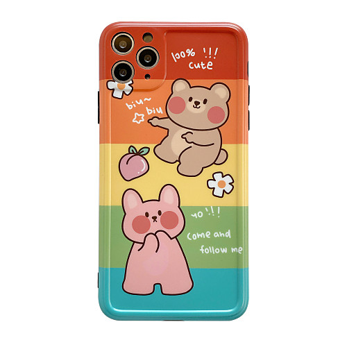 

Case For Apple iPhone 11 / iPhone 11 Pro / iPhone 11 Pro Max Shockproof Back Cover Cartoon TPU