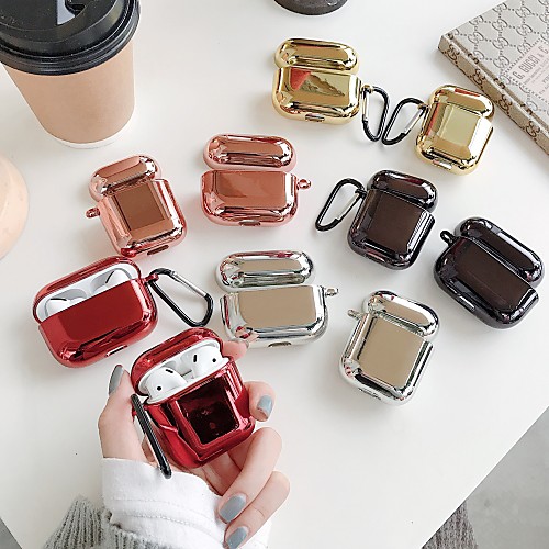 

Qi Wireless Charging Cover Case Simple Style Apple Airpods 2 Apple Airpods Pro Scratch-proof Plastic Shell