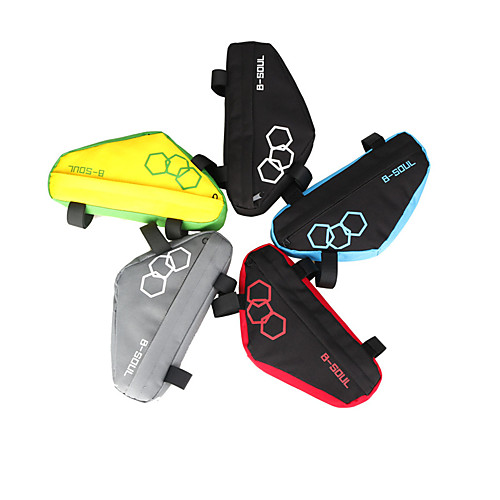 

B-SOUL Bike Frame Bag Top Tube 5.5 inch Cycling for Similar Size Phones Blue / Black Black-Red Green Recreational Cycling