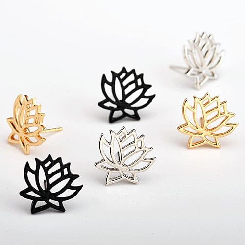 

Women's Earrings Holiday Wedding Birthday Romantic Earrings Jewelry Gold / Silver / Black For Date Street Festival 1 Pair